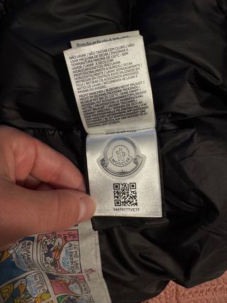 Plumífero Moncler Negro Acolchado