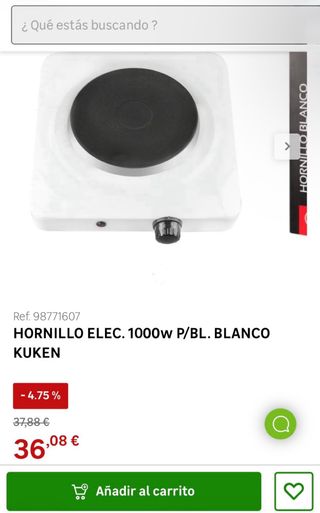 Hornilla eléctrica cocina