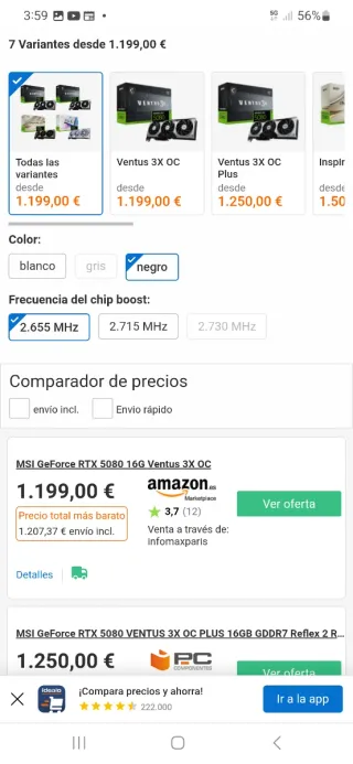 "NUEVA" MSI RTX 5080 Ventus 3X