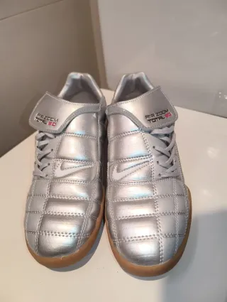 Botas Fútbol Sala Nike Total 90 Air Zoom iii Plata