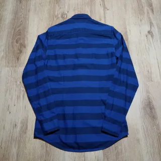 Tommy Hilfiger Camicia Slim Fit Blu Righe Taglia S