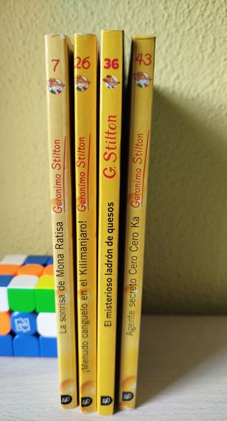 4 libros de la coleccion Gerónimo Stilton