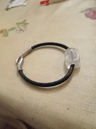 Pulsera Piel cuarzo blanco
