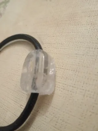 Pulsera Piel cuarzo blanco