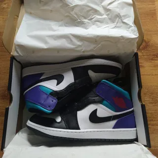 Air Jordan 1 Mid Black/Royal Blue