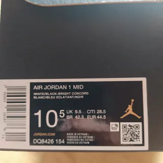 Air Jordan 1 Mid Black/Royal Blue