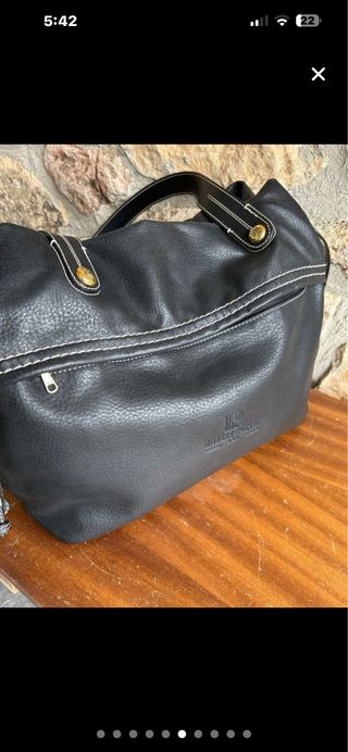 Bolso Piel Sintética Negro Roberta Pisani