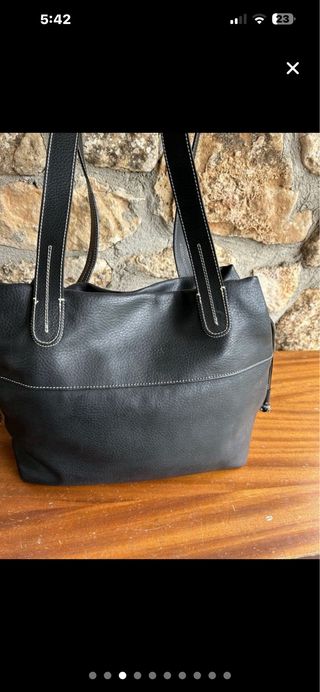 Bolso Piel Sintética Negro Roberta Pisani