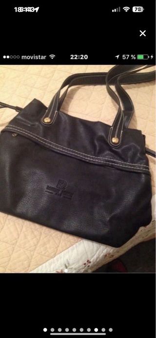 Bolso Piel Sintética Negro Roberta Pisani