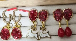 Pendientes Navideños Artesanales