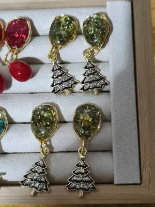 Pendientes Navideños Artesanales