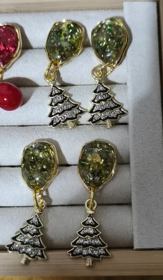 Pendientes Navideños Artesanales
