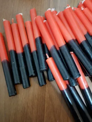 Set 30 candele POMBA GIRA bicolore