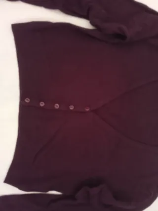 Cardigan viola donna con bottoni e maniche lunghe