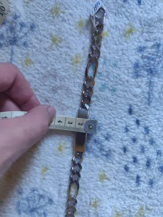 Pulsera de plata 925 maciza con placa 55 gramos