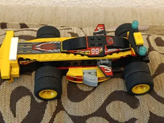 Coche Construcion Carreras Lego Amarillo