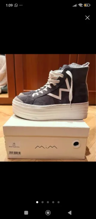 Zapatillas MUM grises talla 37