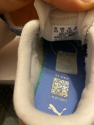 Scarpe bambina Puma glitter rosa e blu