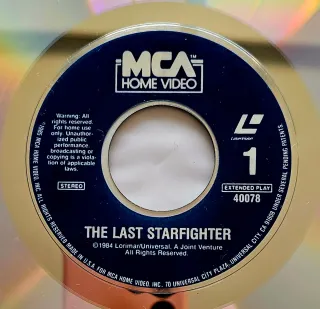 Laserdisc  The Last Starfighter. Extend Play NTSC.