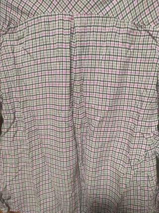 Camisa cuadros gris y fucsia Talla M