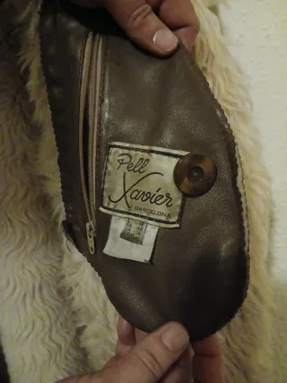 Abrigo piel ovino forrado