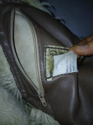 Abrigo piel ovino forrado