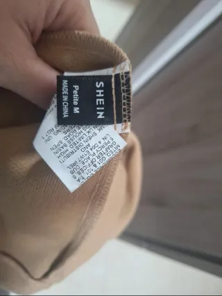 Abrigo largo Shein beige