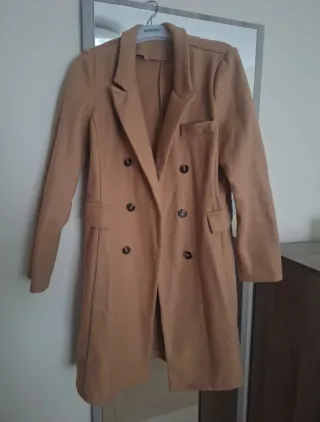 Abrigo largo Shein beige