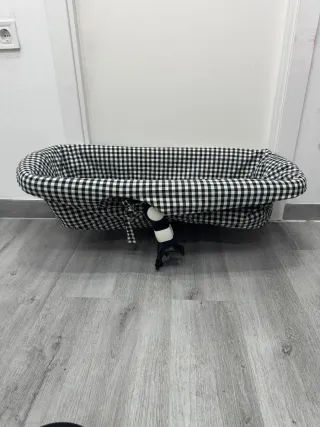 Funda Capazo Cuadros Blanco y Negro