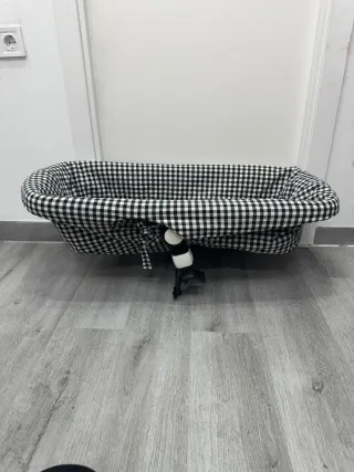 Funda Capazo Cuadros Blanco y Negro