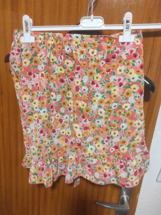 Falda pantalón estampado floral S