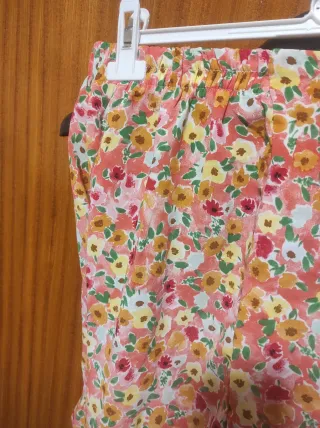 Falda pantalón estampado floral S
