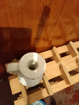 Candelabro Cerámica Vintage Floral