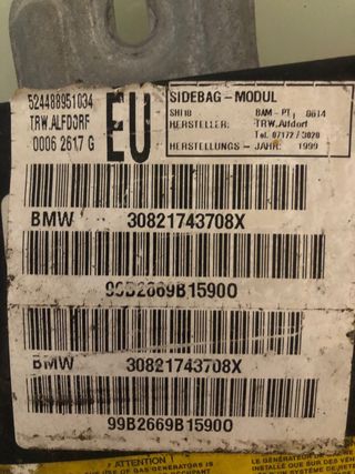 Airbag Puerta Izquierda BMW 320 E46 (2002)