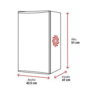Mini nevera OK con congelador.