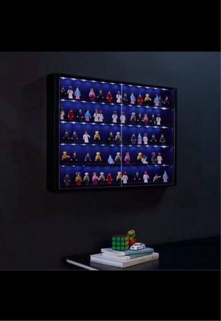 Vitrina Lego Minifiguras star wars etc con Leds