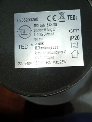 2 Lámparas de Mesa Cristal