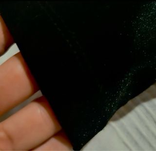 Body Bershka Terciopelo Negro