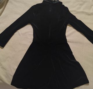 Body Bershka Terciopelo Negro