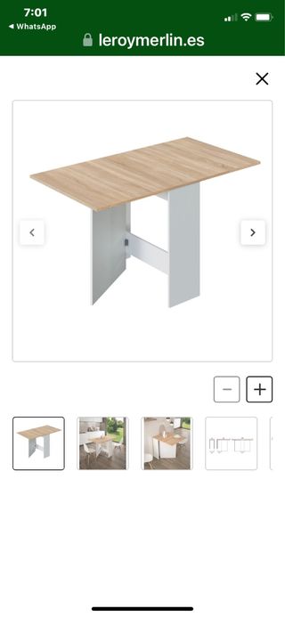 Mesa auxiliar cocina abatible FLY, Sin usar