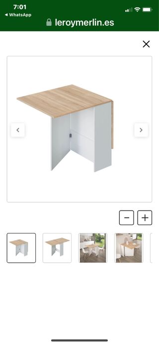 Mesa auxiliar cocina abatible FLY, Sin usar