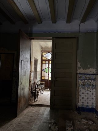 Puertas antiguas madera mobila Casa Silla 1870
