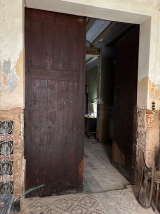 Puertas antiguas madera mobila Casa Silla 1870