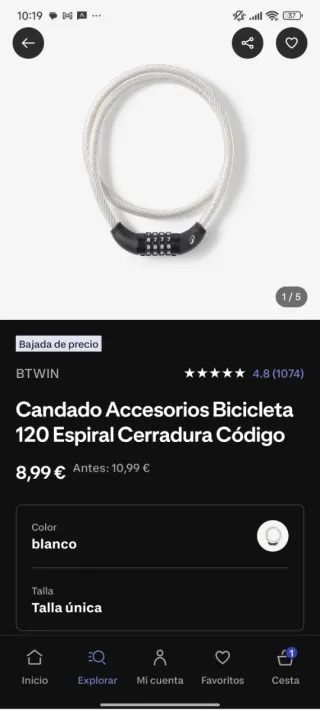 Bicicleta MTB Rockrider 120 Talla S