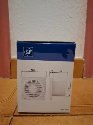 Extractor de Baño S&P EDM-80 N