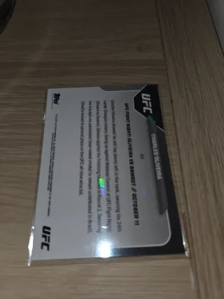 UFC Topps Now Charles Oliveira Carta