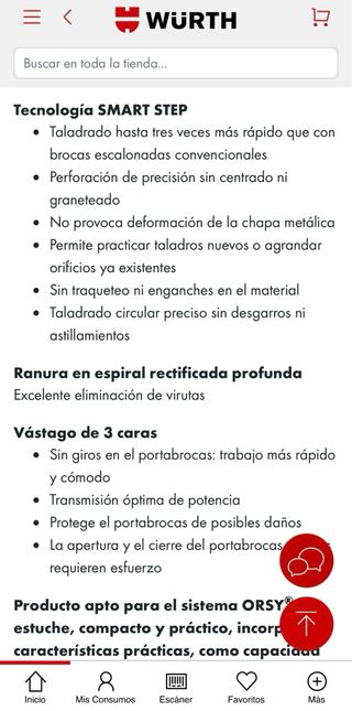 Lote herramientas Wurth: brocas alicates y carraca