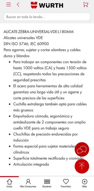 Lote herramientas Wurth: brocas alicates y carraca