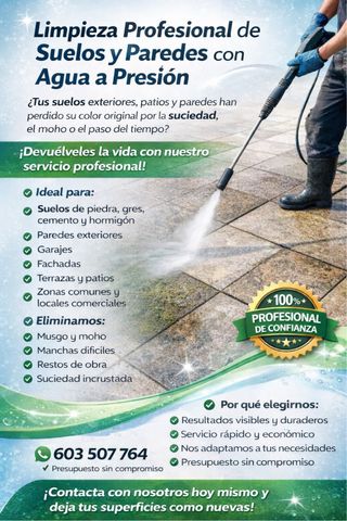 Limpieza Profesional de Suelos y Paredes