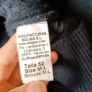 Jersey Molgoy Azul Hombre talla 52 (M-L)